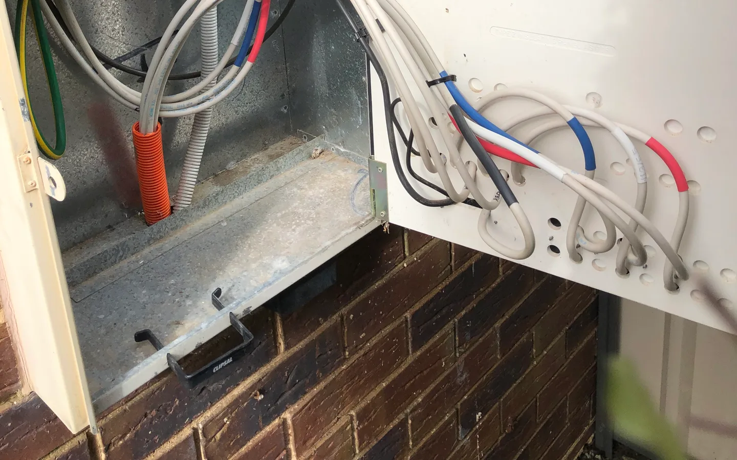 Outdoor switchboard upgrade in progress